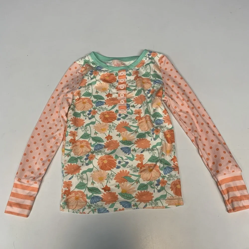 Matilda Jane Pajamas Girls 6 PJ Set Shirt Pants Floral‎ Polka Dots Lounge Soft